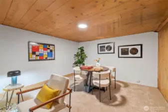 Large downstairs bonus/recreation room.