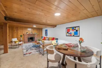 Large downstairs bonus/recreation room.