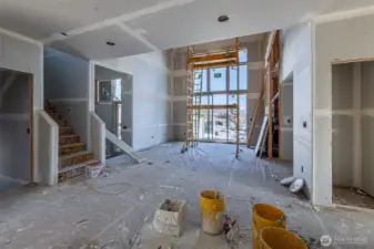 Kitchen looking into great room