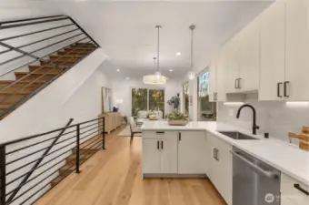Open Concept Kitchen/Living Space.