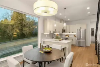 Open Concept Dining Room Space.
