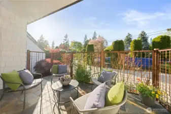This is the enclosed patio located off of the family room.