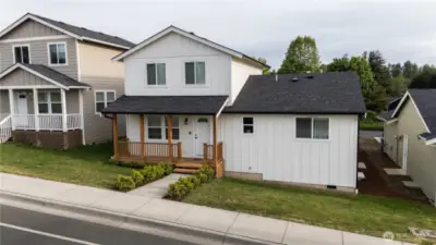 Front of the house facing South
