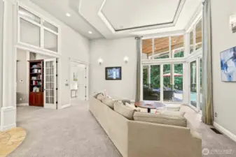 This polished home is completed with numerous windows and sliding glass doors to really enjoy the serene outdoors!