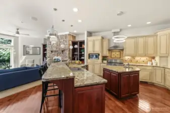 Open to the second living room, you'll never be away from the action in this kitchen!