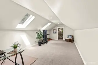This flexible space can be used in so many different ways! Currently it's used as an office, home gym and a fifth bedroom (4 bedroom septic system).