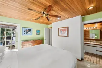 The primary suite with tons of natural light!
