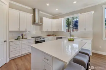 Our ceilings include painted crown molding, plenty of storage and ample natural and energy-efficient LED lighting.