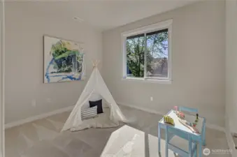 An upstairs bonus room is perfect for a play area, music room, home gym or whatever else your tastes and needs suggest.