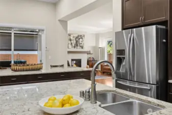 Open concept is perfect for entertaining and everyday living.