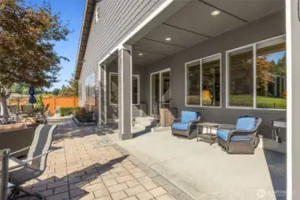 Large covered patio