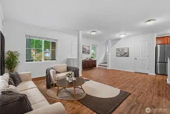 Staged living room