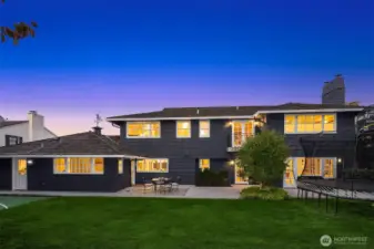 The back of the house.