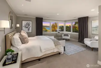 Primary suite.  Relax and enjoy this spacious and grand suite.