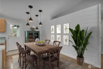 Virtually Stage Picture of Dining Room.