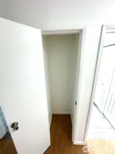 Convenient entry hallway closet