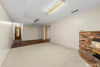 Additional view of downstairs living room.