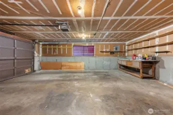 Garage view from the door to the basement.