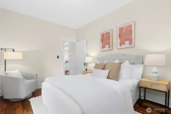 First bedroom on the main floor.