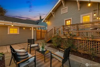 Imagine adding french doors to the detached garage which you could convert into your own studio or home office! A dream.