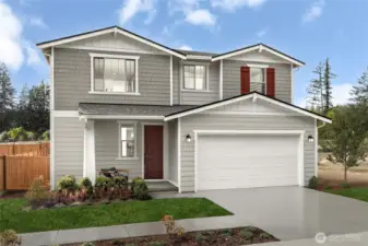 Photo of the model home and may include options that are not included in the base price or the price listed