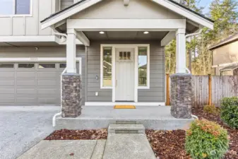 Large covered front porch