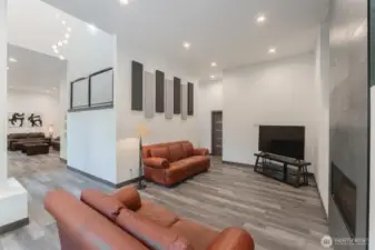 Living room and access to Den/Office
