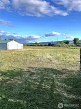 Entrance to the property with the shop.