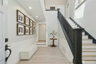 2-story foyer is very spacious and makes a statement welcome!