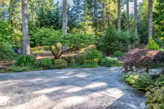 beautiful stamped concrete patio