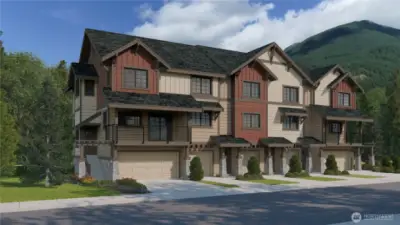 Exterior Rendering. For Marketing purposes only.  Colors and features may vary