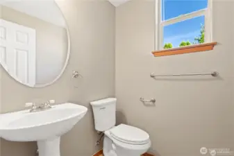 Main floor half bathroom