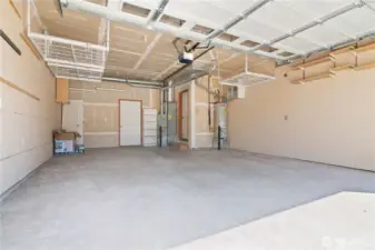 Inside garage