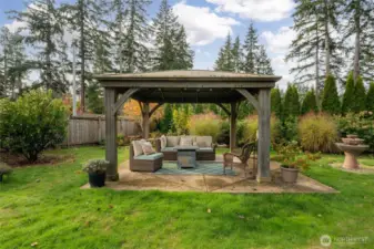 Gorgeous yard and gazebo with unit A