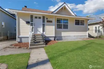 Front of House from Sidewalk