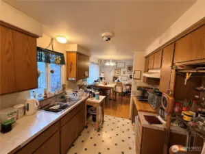 The kitchen window has a pretty view out to the Keystone Preserve.