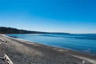 Miles of great beach walking, and salmon fishing all summer long.