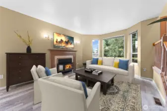 You'll love this pellet stove that heats the entire home comfortably!