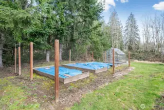 Raised garden beds are just waiting for spring to get here!