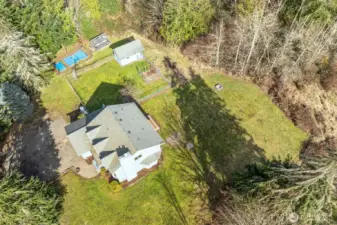 You can see how you are surrounded by trees that make this home SO private