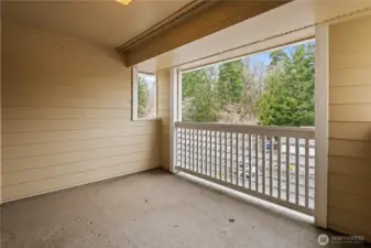 Private balcony off bedroom