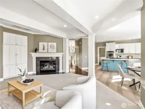 Open family room perfect for connection and conversation