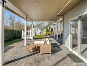 Covered patio for year-round outdoor living