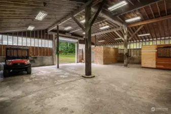 Inside the barn-room to grow!