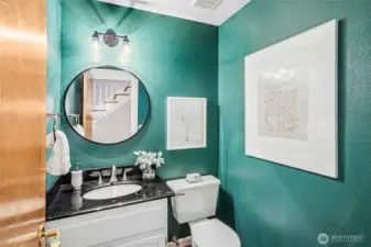 Half bathroom on the main level