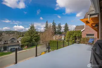 Northerly view from your front deck.