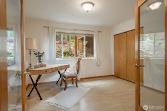 Another view of third bedroom/office.