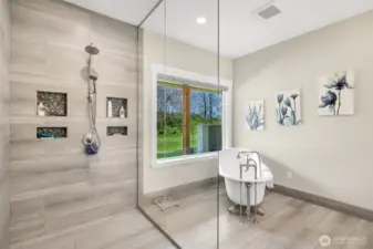 Downstairs primary bathroom