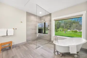 Downstairs primary bathroom