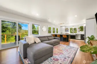Upstairs living area